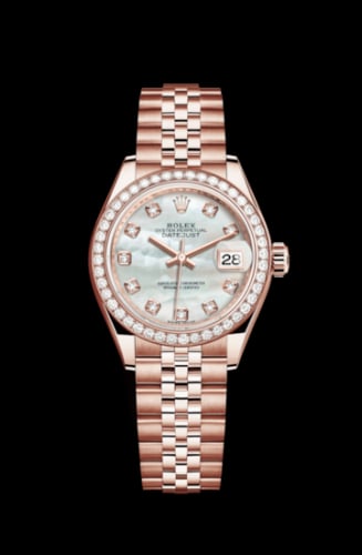 Rolex Lady-Datejust 28 Everose Diamond / Jubilee / MOP