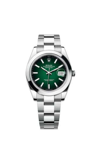 Rolex Datejust 41 Stainless Steel - Smooth / Green Ombré / Oyster