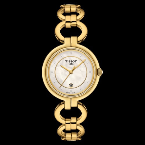 Tissot Flamingo PVD Yellow Gold / MOP / Bracelet