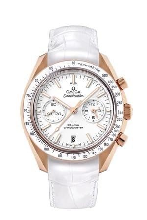 Omega Speedmaster Moonwatch Co-Axial Orange Gold / White