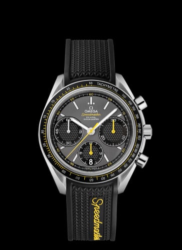 Omega Speedmaster Racing Co-Axial Chronograph Stainless Steel / Grey-Yellow / Rubber
