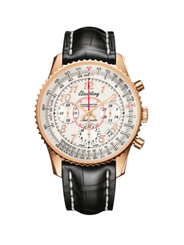 Breitling Montbrillant 01 Red Gold / Mercury Silver / Croco