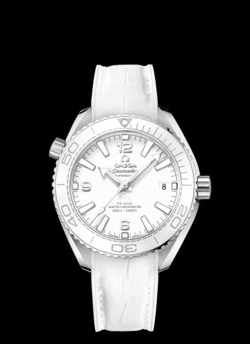 Omega Seamaster Planet Ocean 600M Co-Axial 39.5 Master Chronometer Stainless Steel / White / Alligator