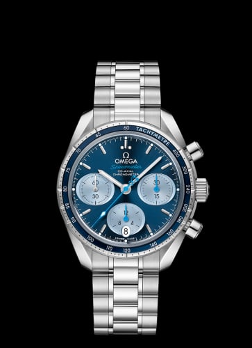 Omega Speedmaster Co-Axial 38 Stainless Steel / Blue / Bracelet / Orbis