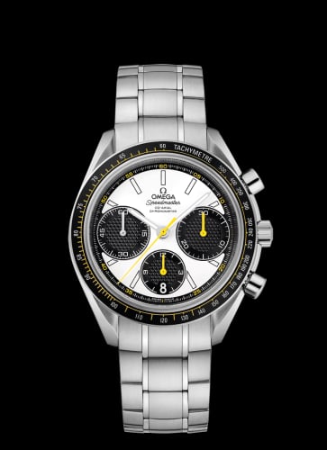 Omega Speedmaster Racing Co-Axial Chronograph Stainless Steel / Silver-Yellow / Bracelet