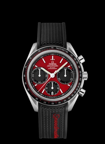 Omega Speedmaster Racing Co-Axial Chronograph Stainless Steel / Red / Rubber