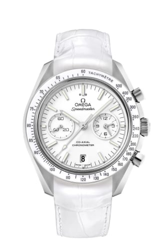Omega Speedmaster Moonwatch Co-Axial Stainless Steel / White