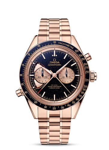 Omega Speedmaster Chrono Chime Co-Axial Master Chronometer Chronograph Sedna Gold / Aventurine