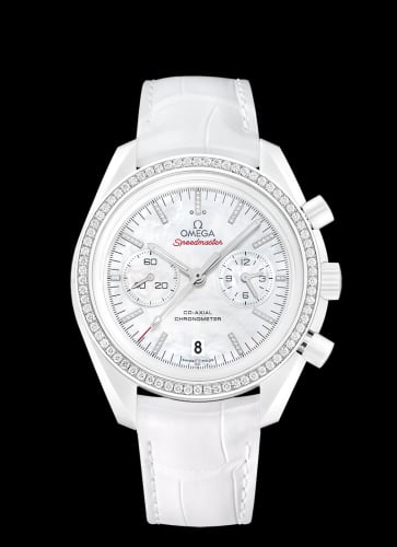 Omega Speedmaster Moonwatch Co-Axial White Side of the Moon Diamond