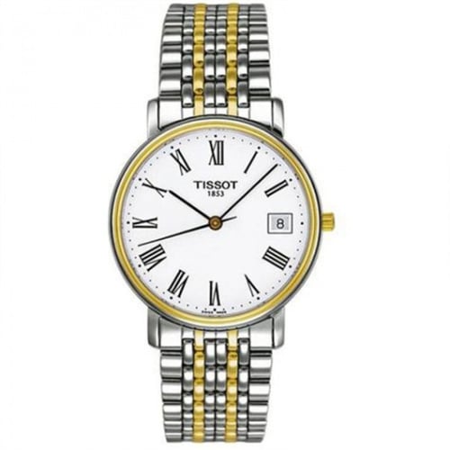 Tissot Desire Quartz 34 Stainless Steel / Yellow Gold PVD / White / Bracelet