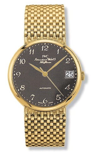 IWC Schaffhausen Portofino Automatic Yellow Gold / Black - Breguet / Bracelet