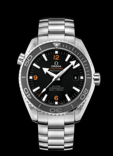 Omega Seamaster Planet Ocean 600M Co-Axial 45.5 Stainless Steel / Orange Numerals / Bracelet
