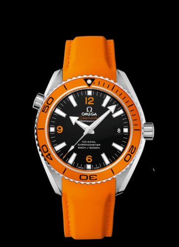 Omega Seamaster Planet Ocean 600M Co-Axial 42 Stainless Steel / Orange / Orange Rubber