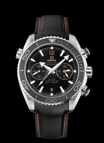 Omega Seamaster Planet Ocean 600M Co-Axial 45.5 Chronograph Stainless Steel / Orange Numerals / Rubber