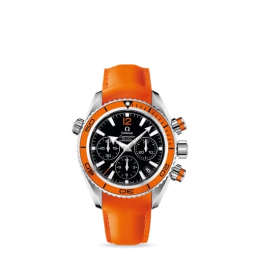Omega Seamaster Planet Ocean 600M Co-Axial 37.5 Chronograph Stainless Steel / Orange / Rubber