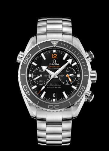 Omega Seamaster Planet Ocean 600M Co-Axial 45.5 Chronograph Stainless Steel / Orange Numerals / Bracelet