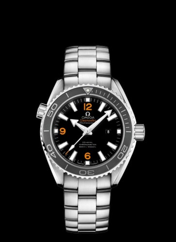Omega Seamaster Planet Ocean 600M Co-Axial 37.5 Stainless Steel / Orange Numerals / Bracelet