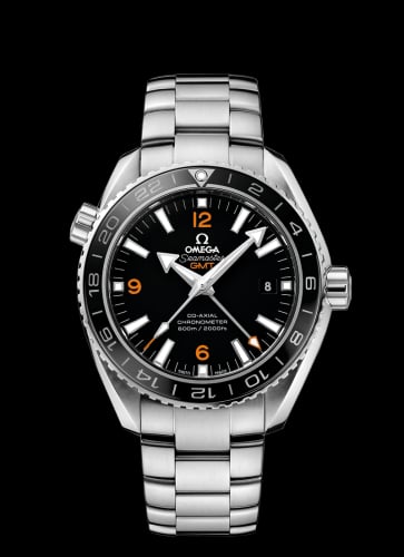 Omega Seamaster Planet Ocean 600M Co-Axial 43.5 GMT Stainless Steel / Orange Numerals / Bracelet