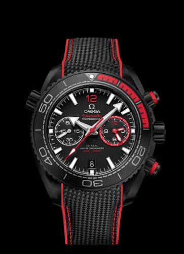 Omega Seamaster Planet Ocean 600M Co-Axial 45.5 Master Chronometer Chronograph Deep Black Red / Volvo Ocean Race