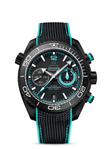 Omega Seamaster Planet Ocean 600M Co-Axial 45.5 Master Chronometer Chronograph Deep Black ETNZ