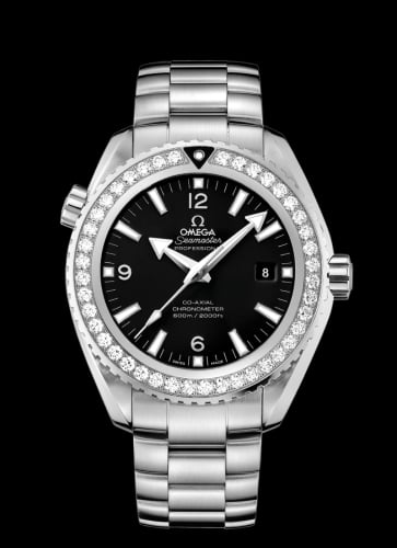 Omega Seamaster Planet Ocean 600M Co-Axial 45.5 Stainless Steel / Diamond / Black / Bracelet