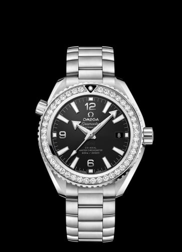 Omega Seamaster Planet Ocean 600M Co-Axial 39.5 Master Chronometer Stainless Steel / Diamond / Black / Bracelet