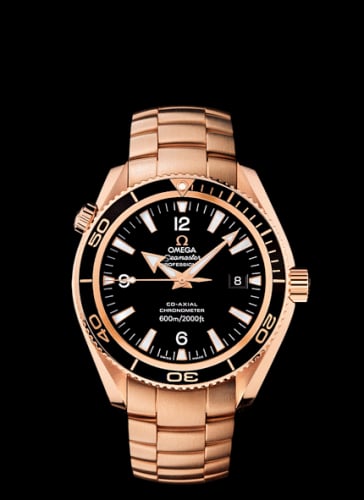 Omega Seamaster Planet Ocean 600M Co-Axial 42 Red Gold / Black / Bracelet