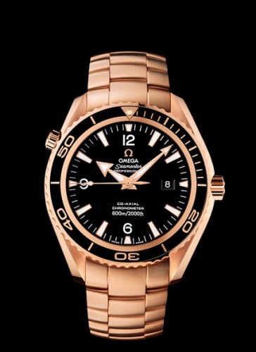 Omega Seamaster Planet Ocean 600M Co-Axial 45.5 Red Gold / Black / Bracelet