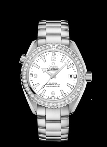 Omega Seamaster Planet Ocean 600M Co-Axial 42 Stainless Steel / Diamond / White / Bracelet