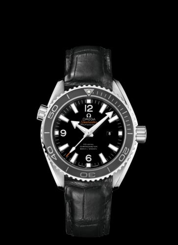 Omega Seamaster Planet Ocean 600M Co-Axial 37.5 Stainless Steel / Black / Alligator