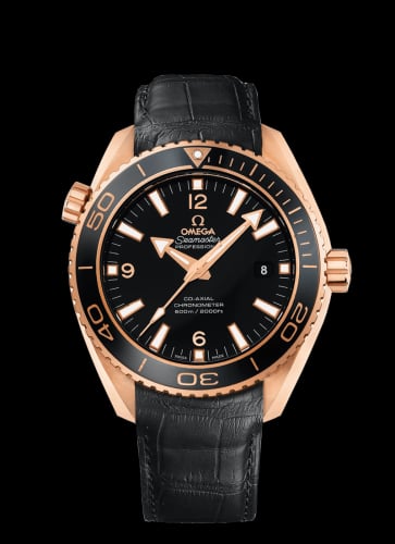 Omega Seamaster Planet Ocean 600M Co-Axial 45.5 Red Gold / Ceragold / Alligator