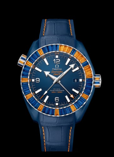 Omega Seamaster Planet Ocean 600M Co-Axial 45.5 Master Chronometer GMT Deep Blue Sapphire