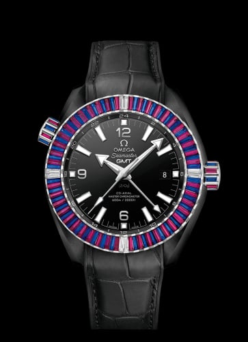 Omega Seamaster Planet Ocean 600M Co-Axial 45.5 Master Chronometer GMT Deep Black Sapphire