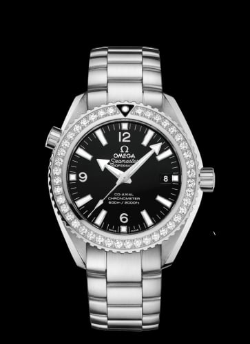 Omega Seamaster Planet Ocean 600M Co-Axial 42 Stainless Steel / Diamond / Black / Bracelet