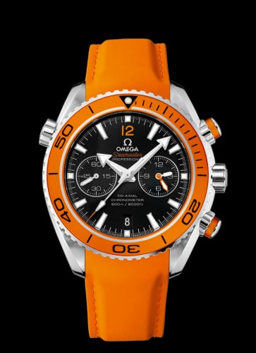 Omega Seamaster Planet Ocean 600M Co-Axial 45.5 Chronograph Stainless Steel / Orange / Rubber