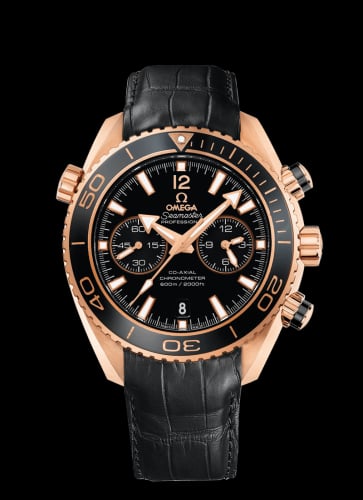 Omega Seamaster Planet Ocean 600M Co-Axial 45.5 Chronograph Red Gold / Ceragold / Alligator