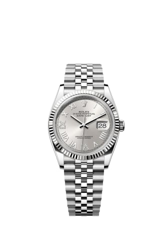 Rolex Datejust 36 Stainless Steel - Fluted / Silver Roman Diamond / Jubilee