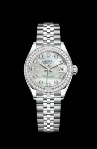 Rolex Lady-Datejust 28 Stainless Steel / Diamond / MOP / Jubilee