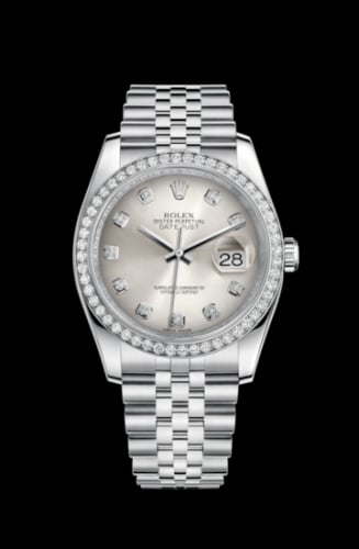 Rolex Datejust 36 Stainless Steel Diamond / Jubilee / Silver Diamonds
