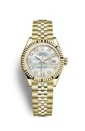 Rolex Lady-Datejust 28 Yellow Gold Fluted / Jubilee / MOP