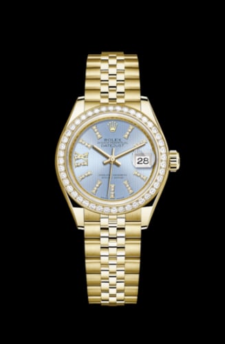 Rolex Lady-Datejust 28 Yellow Gold Diamond / Jubilee / Cornflower Diamonds