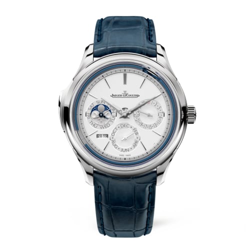 Jaeger-LeCoultre Master Grande Tradition Minute Repeater Perpetual Calendar White Gold / Silver / Alligator