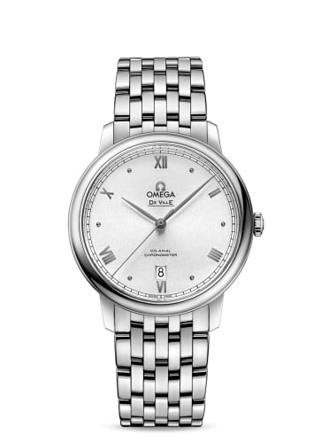 Omega De Ville Prestige Co-Axial 39.5 Stainless Steel / Silver Sunburst / Bracelet