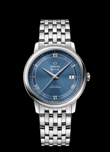 Omega De Ville Prestige Co-Axial 39.5 Stainless Steel / Vintage Blue / Bracelet