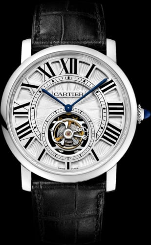 Cartier Rotonde de Cartier Flying Tourbillon White Gold / Silver