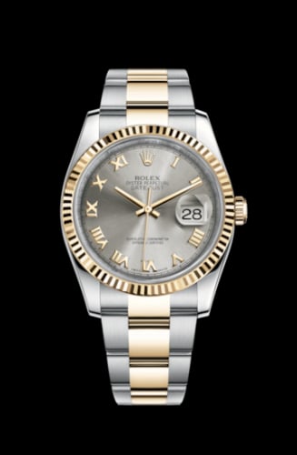 Rolex Datejust 36 Rolesor Yellow Fluted / Oyster / Steel Roman