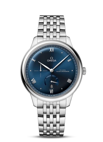 Omega De Ville Power Reserve Master Chronometer Stainless Steel / Blue / Bracelet