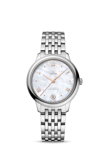 Omega De Ville Master Chronometer 34 Stainless Steel / MOP / Bracelet