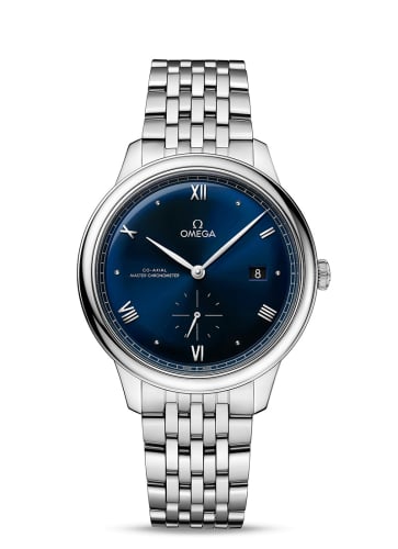 Omega De Ville Small Seconds Master Chronometer Stainless Steel / Blue / Bracelet