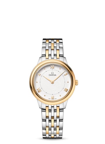 Omega De Ville Quartz 30 Stainless Steel - Yellow Gold / White / Bracelet